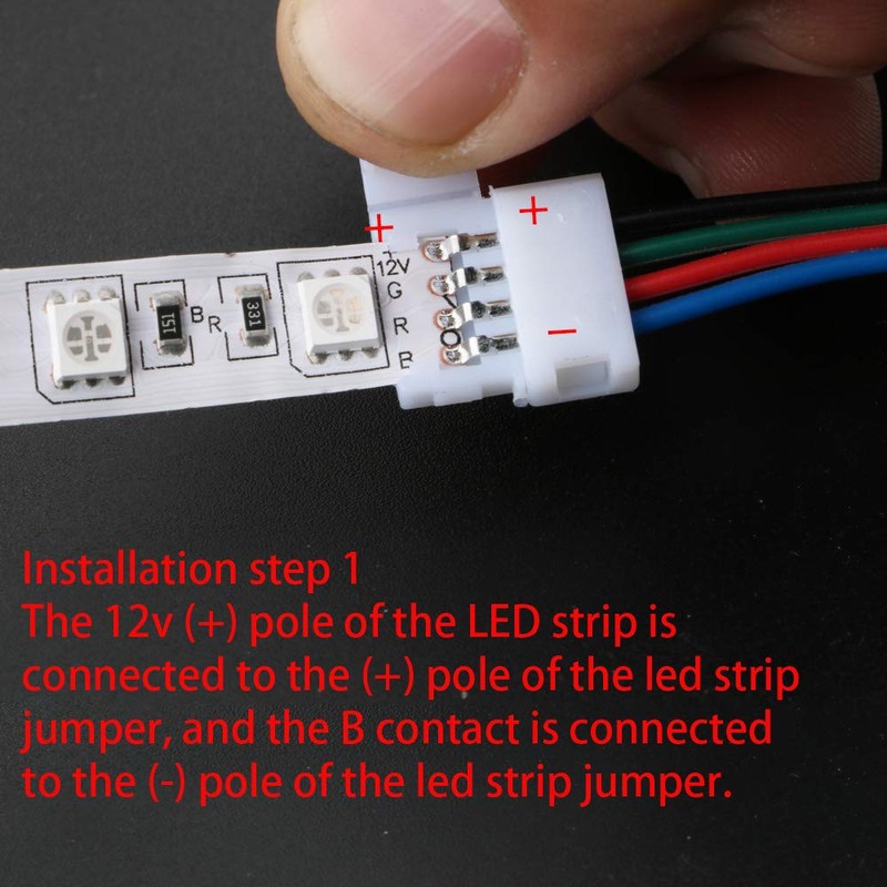 CESFONJER 2 Pack LED Strip Splitter, 1 to 5 Ports