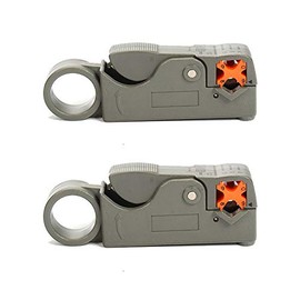 Rotary Coaxial Coax Cable Cutter Stripper Tool for RG58 RG6 RG59 Lead Insulation 2PCS