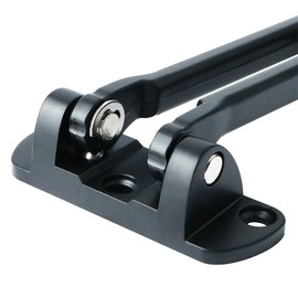 Alise Gate Latches Swing Bar Door Guard Burglar-Proof Padlock Door Clasp,MS570-B Matte Black