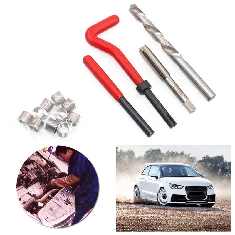 15Pcs Metric Thread Repair Insert Kit M5 M6 M8 M10