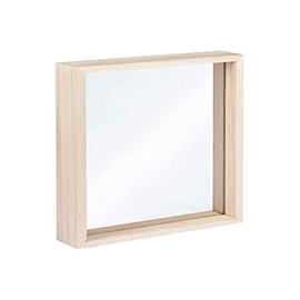 Rayher 62840505 Holz-Rahmen zum Stellen, natur, 16 x 22 x 3,5 cm, Massivholz mit doppelter Acrylscheibe, Bilderrahmen, Fotorahmen, Holzrahmen FSC zertifiziert, groß