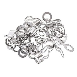 uxcell Ball Chain Connector, 6mm Double Ring Style Link Stainless Steel Loop Connection, Pack of 20