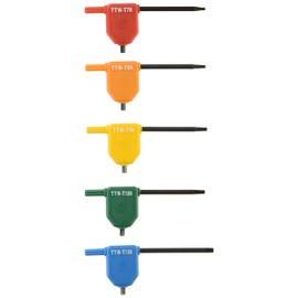 TRUSCO TTW-5S Hex Lobe Wrench Set, Set of 5 (Flag Wrench)