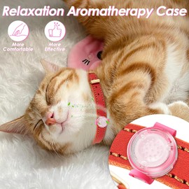 Cat Pheromone Calming Diffuser 2-Pack, Naturally Reduces Anxiety and Stress, Fits Pet Collars, Relieves Aggression and Tension(Pheromones and Refills not Included)