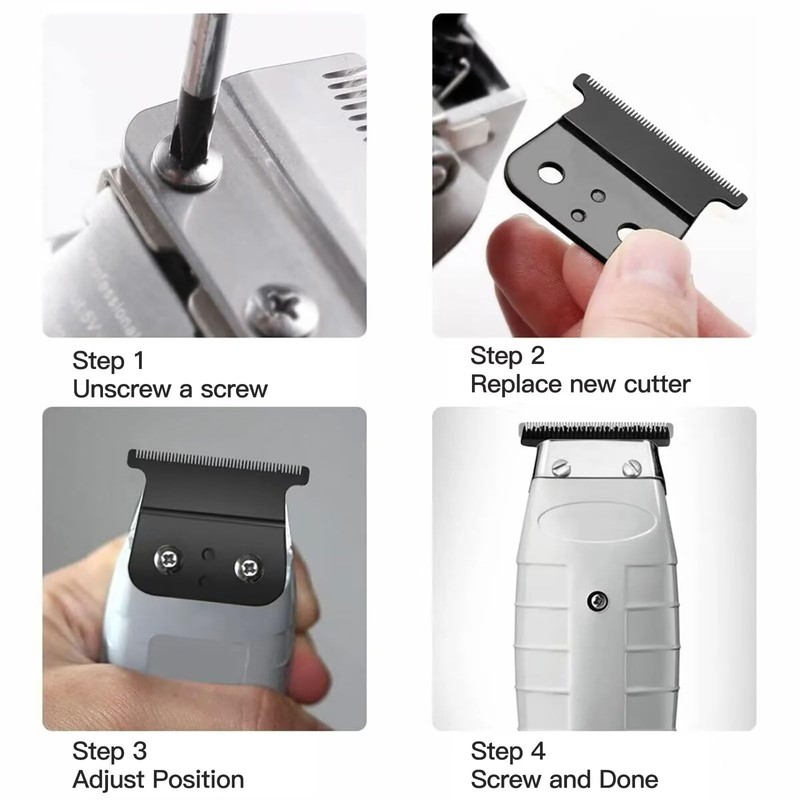 2 Pack T Blade for Andis T Outliner Trimmer, for