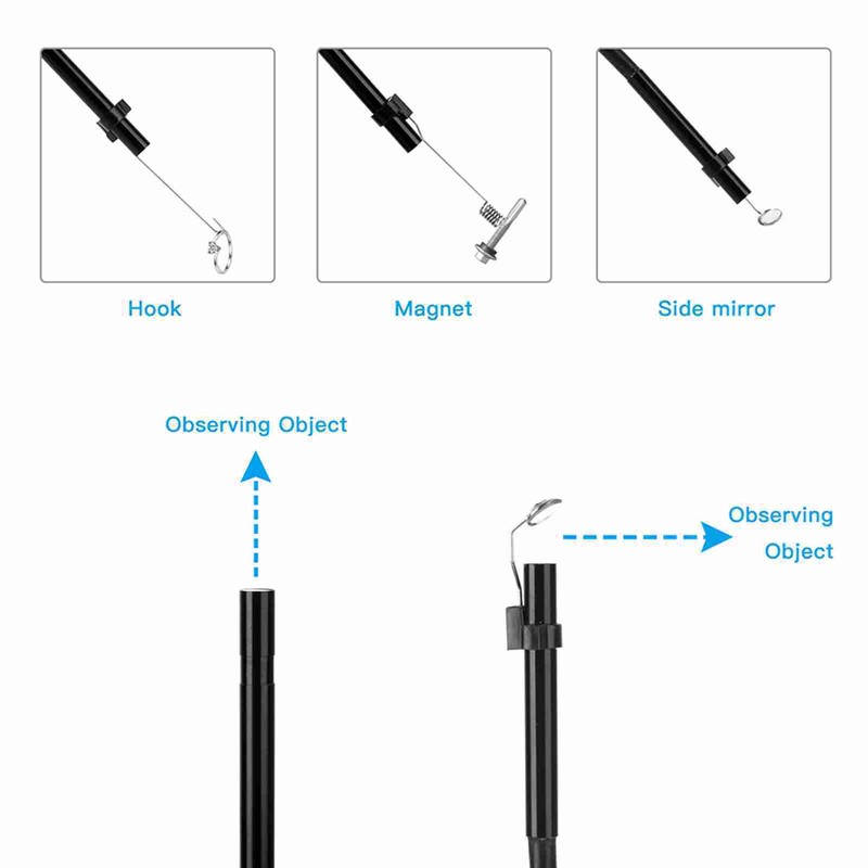 5.5mm Industrial Endoscope WiFi Borescope Inspection Camera Built in 6
