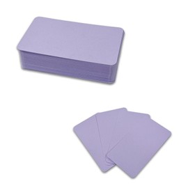 Desuibao 120pcs Mini Colored Index Cards Notecards, 5 x 9 cm Blank Flash Cards, Pastel Note Cards Cute, Unlined Small Business Message Card Flashcards for Studying Learning Writing Word (Purple)