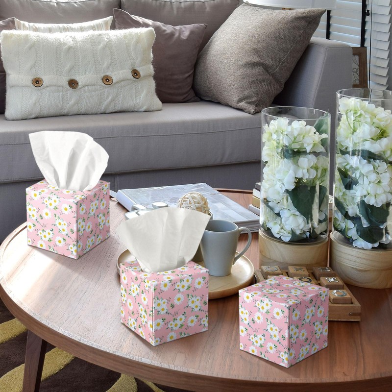 Fourluoo 12 Pack Valentine's Day Facial Tissues Cube Boxes Face