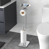 FEILERN Toilet Paper Holder Stand for Bathroom Floor Standing Toilet