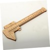 GLEAVI Wood Caliper Measuring Ruler Portable Straight Ruler for Students