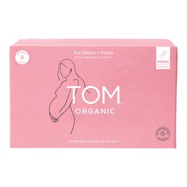 TOM Organic Maternity Pads - Wingless, 8 Pack