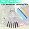Adefol Cleaning Set for Carburettor, Cleaning Kit, 10 Cleaning Needles,