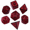 ORUZA DND Dice Set Engraving Pattern Polyhedral DND Dice Set