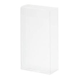 MECCANIXITY Plastic Retail Boxes 1.7"x0.8"x3.5" (45x20x90mm) Gift Box with Protecting Film for Candy, Cookies, Christmas, Wedding, Party Wrapping Clear Pack of 30