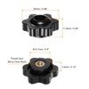 QUARKZMAN Set of 4 Star Handles M4 Internal Thread 25
