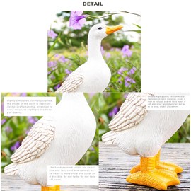 LALOCAPEYO 4 Pcs Duck Ornaments Simulation Absorbent Duck Ornaments Resin Crafts Garden Ornaments Garden Layout Pool aquascape