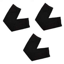 Shoes Lane Pack of 3 MUSLIM ISLAMIC SLEEVES GLOVES ARM COVER STRETCHY FABRIC ABAYA SLEEVES (3 x Black)