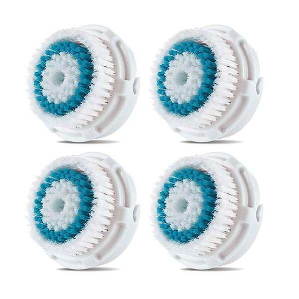 Replacement Heads for Mia Facial Brush for 1, 2, 3 (Aria), Smart Profile, Alpha Fit, Plus, Sonic Radiance - Pack of 4