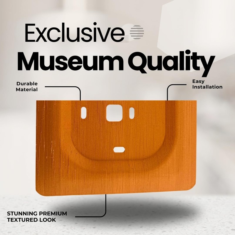 Hickory Wood Square Wall Plate for Ecobee Smart Thermostat Enhanced