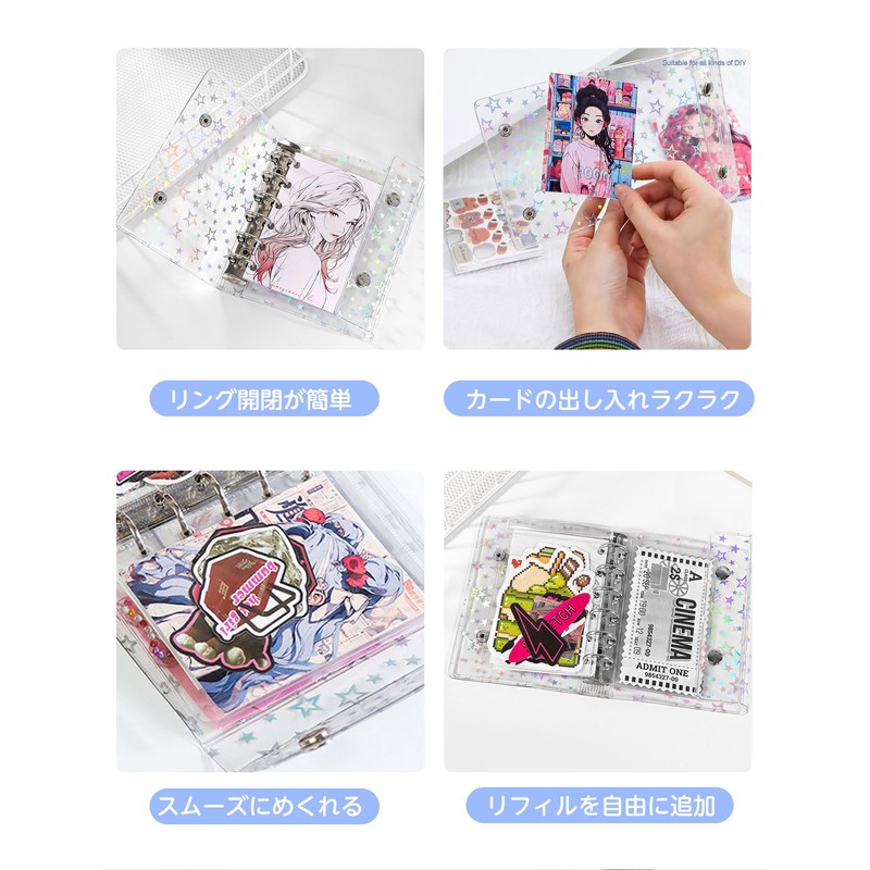 LightBeam Seal Album Transparent M5 | Includes 10 2-Pocket Double-Sided