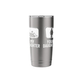 Recumbent Bike Your Daughter My Daughter Recumbent Bicycle Stainless Steel Insulated Tumbler