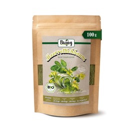 Biojoy Organic Moringa Powder (100 g), Ground Leaves, Moringa Leaf Powder for Tea or Smoothie (Moringa Oleifera Lam.) | Blattpulver ideal zum Trinken oder Kochen, aus Tansania, Moringa oleifera Lam. L