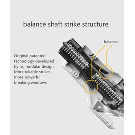 WANGCL Rescue Tool Key Ring Window Breaker Car Emergency Hammer Rescue Hammers with Window Breaker and Seat Belt Cutter for Cars(Black)