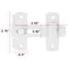 Wocoe 5 Packs White Stainless Steel Barn Latches | 3.93"
