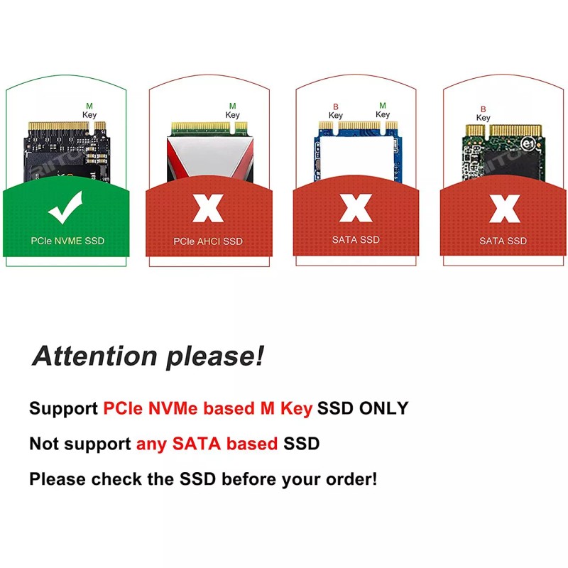 RIITOP M.2 NVMe SSD to USB C 3.1 Docking Adapter