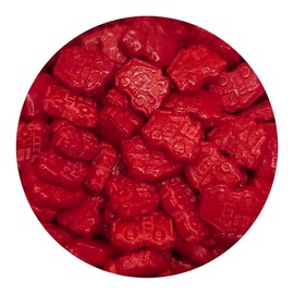 NCS Red Fire Truck - Fire Engine Edible Candy Sprinkles, 8 ounces - Great for Cupcakes, Cookies, Cakes, Cakes Pops, Donuts