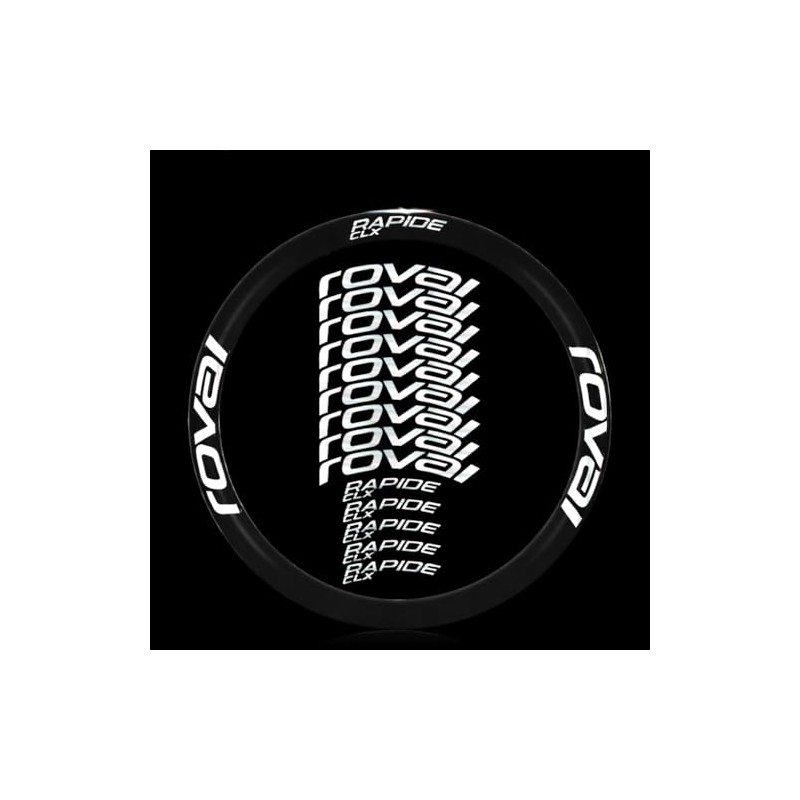 Rapid CLX Wheel Rim Sticker Set White Gloss Vinyl Sticker
