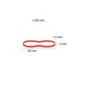 D.RECT - Rubber Bands | 100 g Bag | 50
