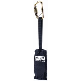 MSA Safety Sales, Llc-10063431 6' Suspension Trauma Nylon Suspension Trauma Safety Step with Carabiner, Standard, Black.