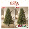 Christmas Tree Skirt 50" Round Sparkly Iridescent Sequin Fall Large
