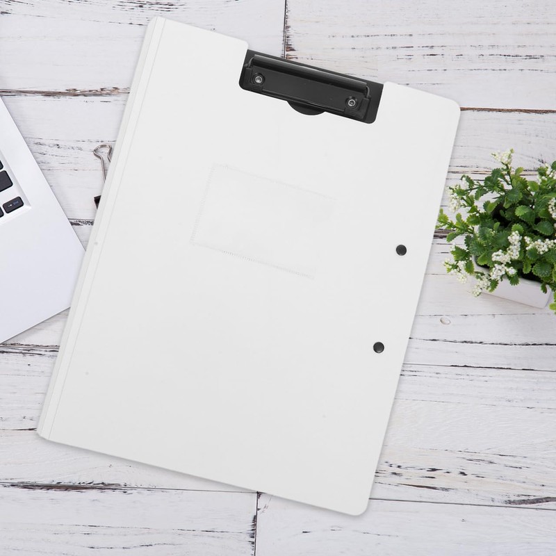 HAPINARY Dual Clip A4 Folderboard Plastic Clipboard for Office School