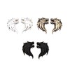 2pcs 3D Wolf Head Metal Emblem Car Motorcycles Side Fender