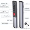 MOXYOY Presentation Clickers, Clicker for Powerpoint, Wireless Rechargerable Presenter Remote,