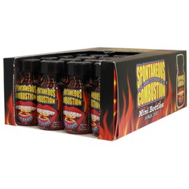 Spontaneous Combustion with Habanero Premium Hot Sauce Bottles Gourmet Gift Set Travel Size– .75 oz. 24 Pack - Try if You Dare! – Ultimate Habanero Hot Sauce Gift