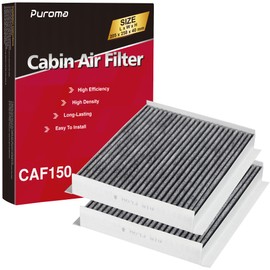 Puroma 2 Pack Cabin Air Filter with Activated Charcoal Layer, Replacement for CF12150, 6081C, 12150-C1, Compatible with Ford Expedition, F-150, F-250, F-350, F-450, F-550 Super Duty, Lincoln Navigator