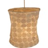 GURU SHOP Lokta Annapurna Round Boho Paper Pendant Lampshade, Handmade