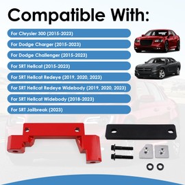 KITONLA Billet Rear Differential Brace, Compatible with 2015-2023 Chrysler 300, Dodge Charger/Challenger SRT Hellcat Scat Redeye, Red