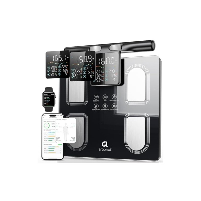 Arboleaf Smart Scale with Handle Display - 8-Electrode Body Pod