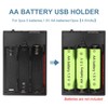 VWEICYY 3 PCS 3 AA Battery Holder with USB Port,4.5V