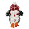 schone Christmas Tinsel Wall Plaque with Penguin – 33cm Holiday
