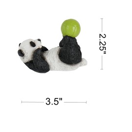 Gemmia Miniature Fairy Garden Panda Figurine- Laid back Panda Cell Phone Stand