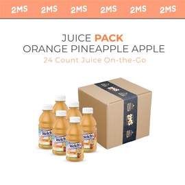 2MS Box with 24 Count Juice Orange Pineapple Apple On-the-Go 10 fl oz
