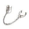 Fake Cuff Earrings for Women - Non-Piercing Silver Ear Wrap