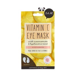 Oh K! Brightening and Cooling Eye Mask for Puffy Eyes, Packed with Hyaluronic Acid and Vitamin C, Vegan and Cruelty Free, 15g