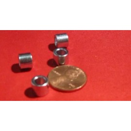 Basic Zinc Plate Steel Spacer, NO.10 Screw, 5/16" OD x .192" ID x 1/4" Length, 8 pcs