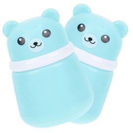 WOONEKY 2Pcs Powder Puff Container Travel Talcum Powder Dispenser